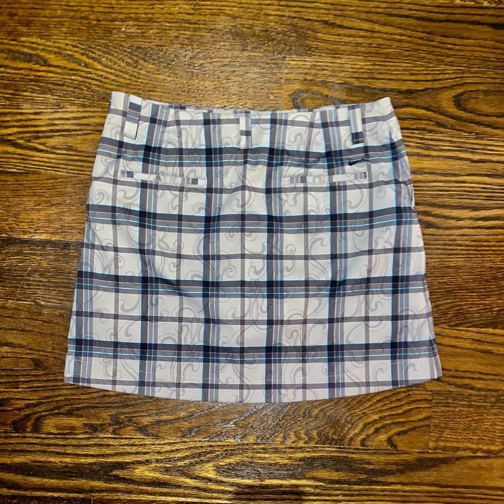 Nike Golf Dri-Fit Golf Skirt (Skort) in Grey Plaid